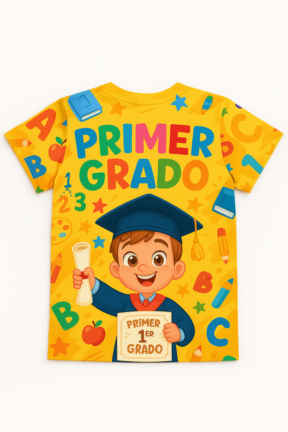 Camiseta 'Mi Primer Grado' – Personalizable 100% Algodón | DTF HD - Imagen 2