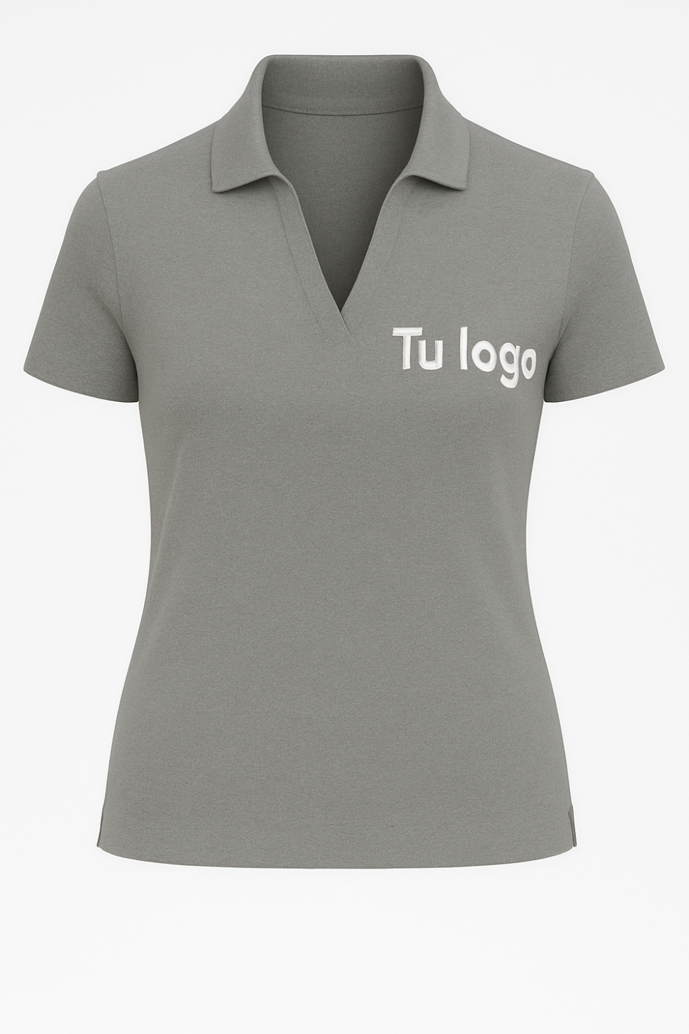 Polo Mujer 100% Algodón | Cuello V Elegante | Personalizable DTF - Imagen 3