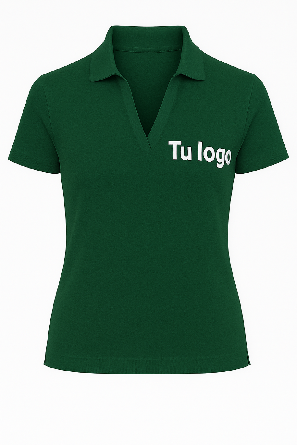 Polo Mujer 100% Algodón | Cuello V Elegante | Personalizable DTF - Imagen 7