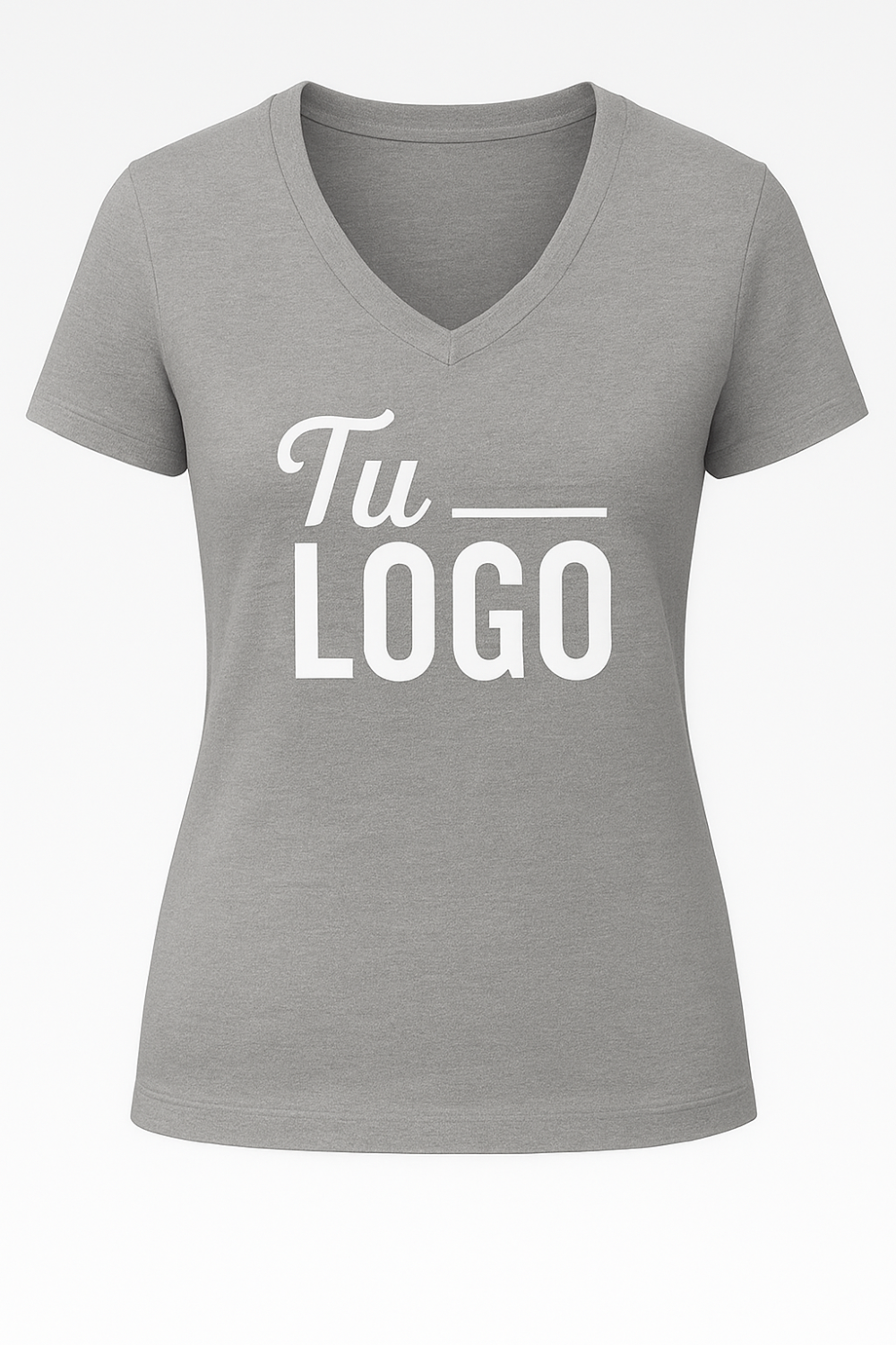 Camiseta Mujer Cuello V | 100% Algodón | Personalizable DTF - Imagen 4
