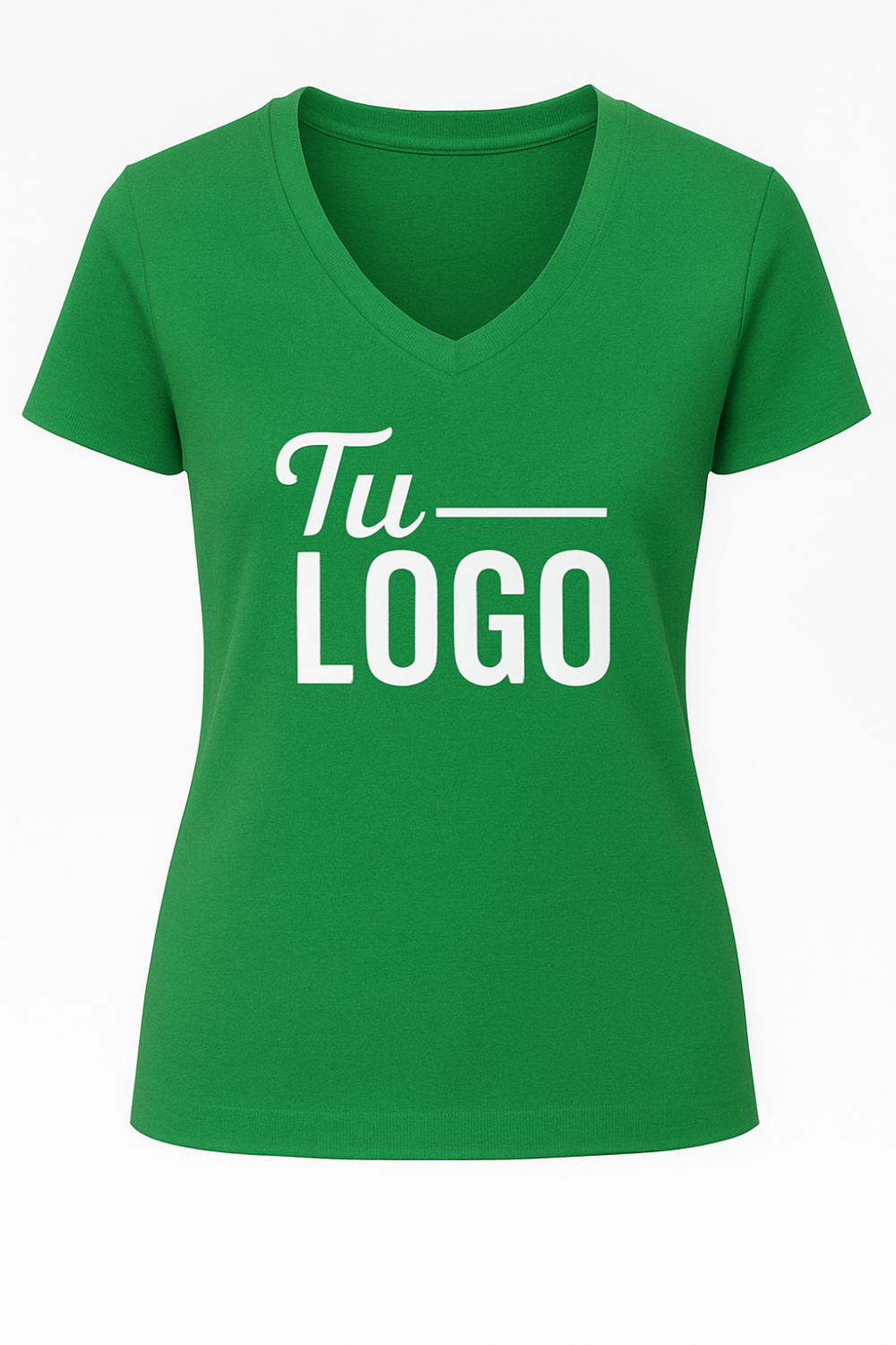 Camiseta Mujer Cuello V | 100% Algodón | Personalizable DTF - Imagen 2