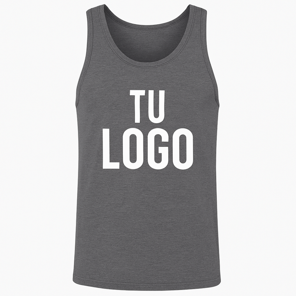 Deportiva sin Mangas 100% Algodón | Corte Racerback | Personalizable DTF - Imagen 2