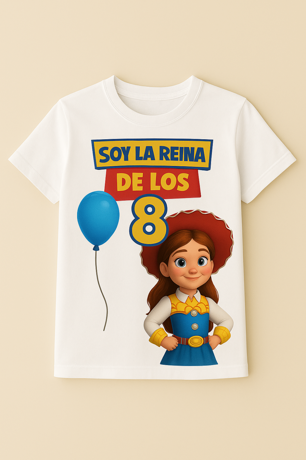 Camiseta de Cumpleaños Personalizada – 100% Algodón para Niños/Niñas | DTF HD